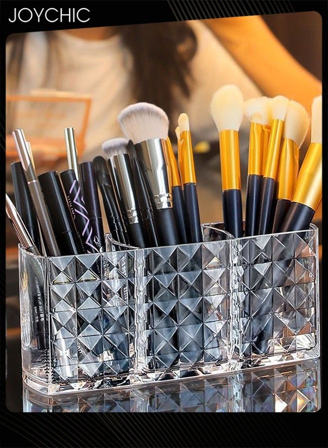 Joychic حامل تخزين مستحضرات التجميل ظلال العيون تخزين مكياج أكريليك قسم مائل صندوق أكريليك شفاف - Image 1