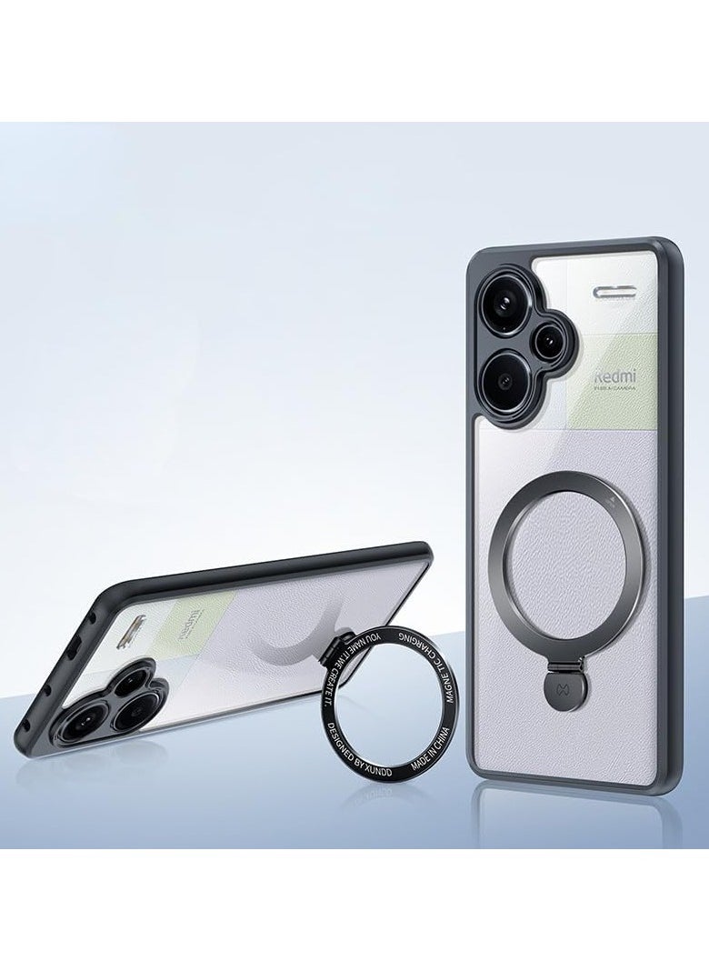 General - Redmi Note 13 Pro Plus Drop Tested Shockproof Clear Slim Case Compatible with Magsafe Stand Shockproof TPU Frame Camera - Image 1