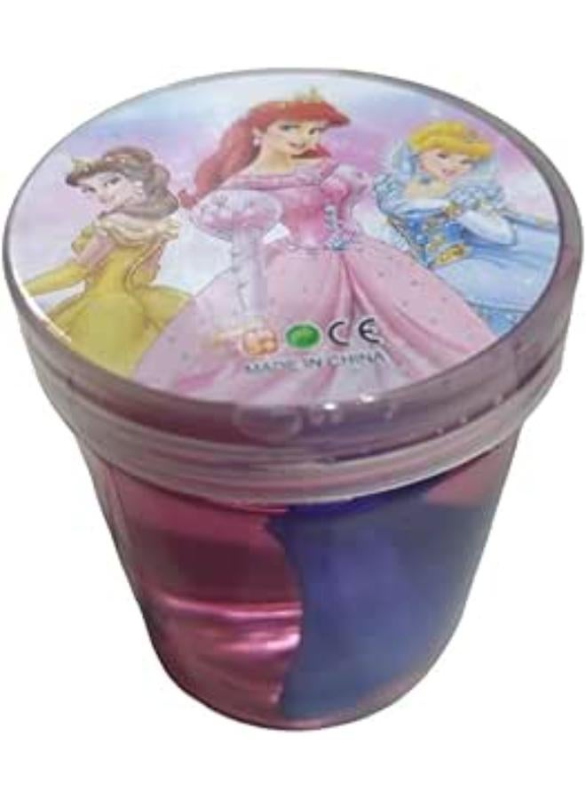 سمارت بالانس سلايم كريستال سلايم بشخصية إسفنجية في وعاء بلاستيكي على شكل أميرات (وردي)