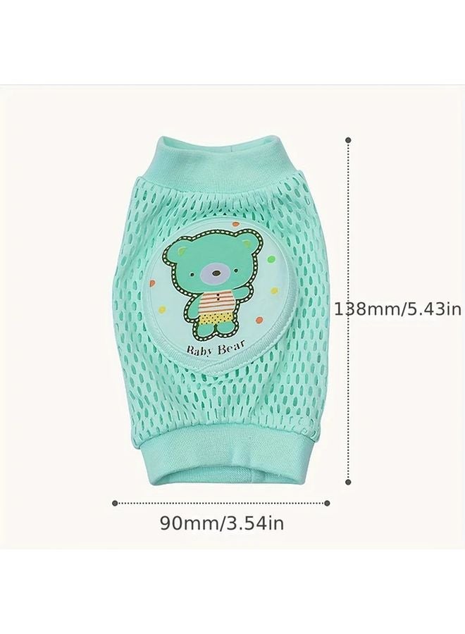 Green Bear Baby Knee Pads Anti Fall Crawl Protective Gear For Learning To Walk - Image 3