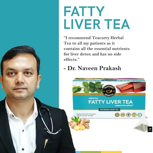 TEACURRY Fatty Liver Tea (1 Month Pack | 100 Gms Loose) - Helps with Abdominal Swelling, Ascites, Enlarged Vessels - Image 2