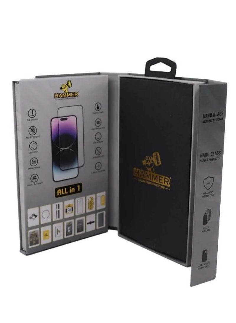 Hammer - A complete transparent screen protection package from Hummer for iPhone 14 Pro Max, transparent 14 in 1 - Image 1