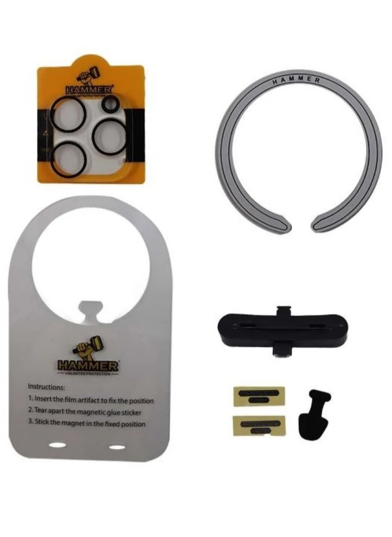 Hammer - A complete transparent screen protection package from Hummer for iPhone 14 Pro Max, transparent 14 in 1 - Image 1