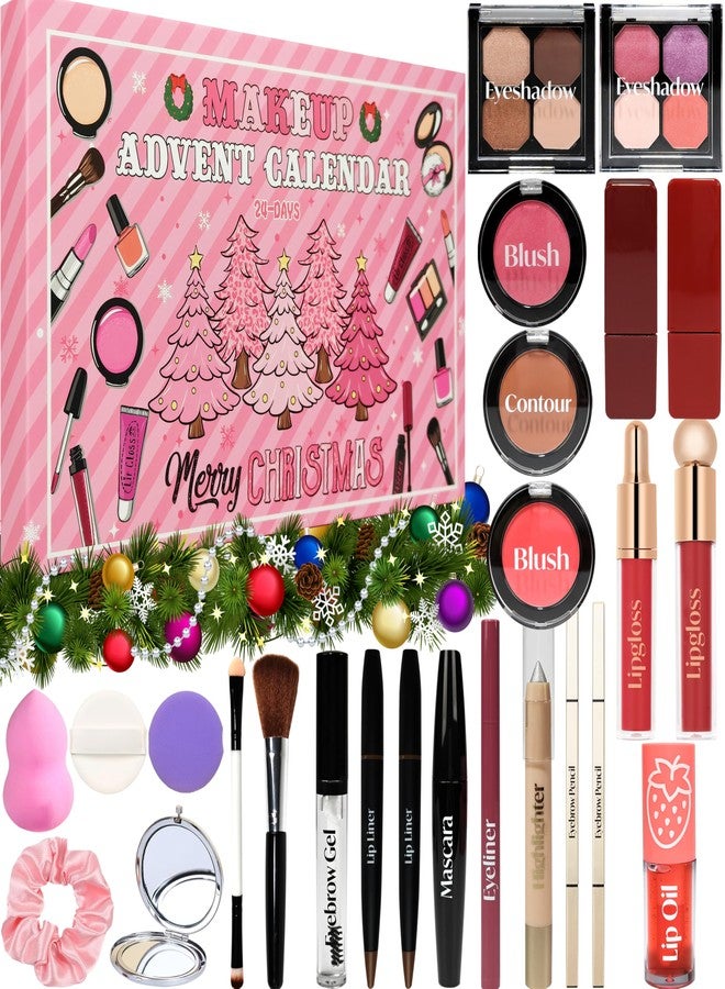 GDWDGJ Makeup Advent Calendar 2025 Teen Girls Women Beauty Make Up Advent Calendar 24 Days Christmas Countdown Makeup Gift Set for Women Teen Girls - Image 1