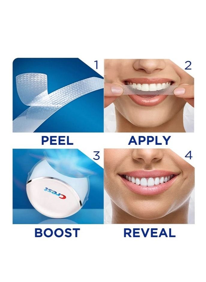 Crest - Crest 3D Whitestrips with Light, Teeth Whitening Strip Kit, 20 Strips (10 Count Pack) - Image 1