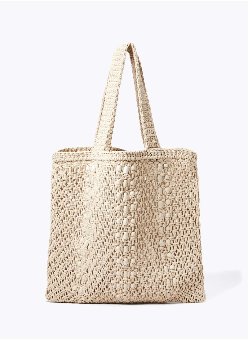 oysho - Macramé tote bag - Image 1