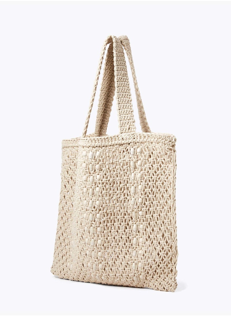oysho - Macramé tote bag - Image 1