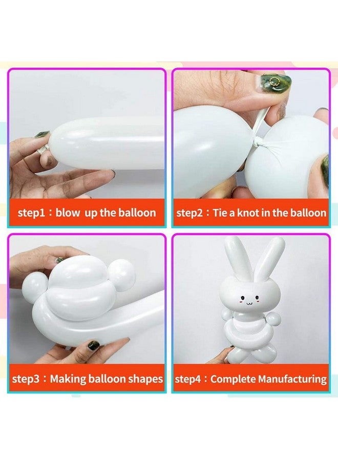 iHMeiju 100pcs Clear 260 Balloons, Long Latex Balloons for Animals Balloons, Animals Magic Twisting Balloons for Birthday Kids Wedding Party Supply Festival Clowns Decorations. - Image 5