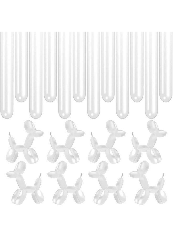 iHMeiju 100pcs Clear 260 Balloons, Long Latex Balloons for Animals Balloons, Animals Magic Twisting Balloons for Birthday Kids Wedding Party Supply Festival Clowns Decorations. - Image 2