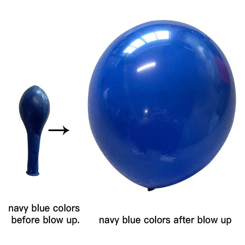 Zesliwy Navy Blue Gold Balloons Garland Kit, Navy Blue Gold White Confetti Balloons Arch Kit for Birthday Party Wedding Graduation Class of 2025 Prom Decorationsâ€¦â€¦ - Image 2