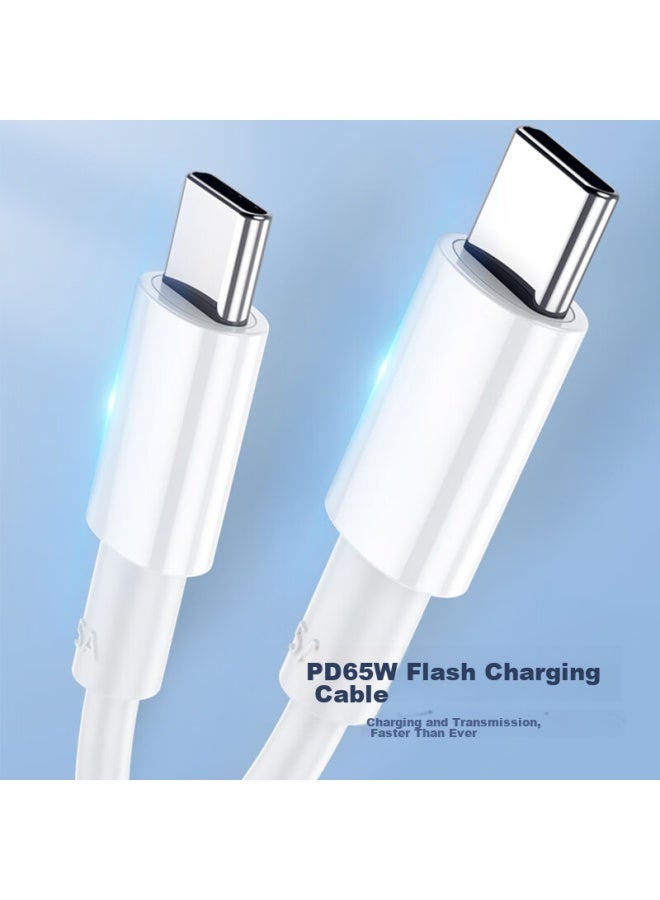 Stiger Type-c To Type-c 65w Fast Charging Cable Compatible With Apple 15, Usb-c Data Cable For Laptops Pro/mac/ipad, Xiaomi, Huawei Mate70pro - Image 3