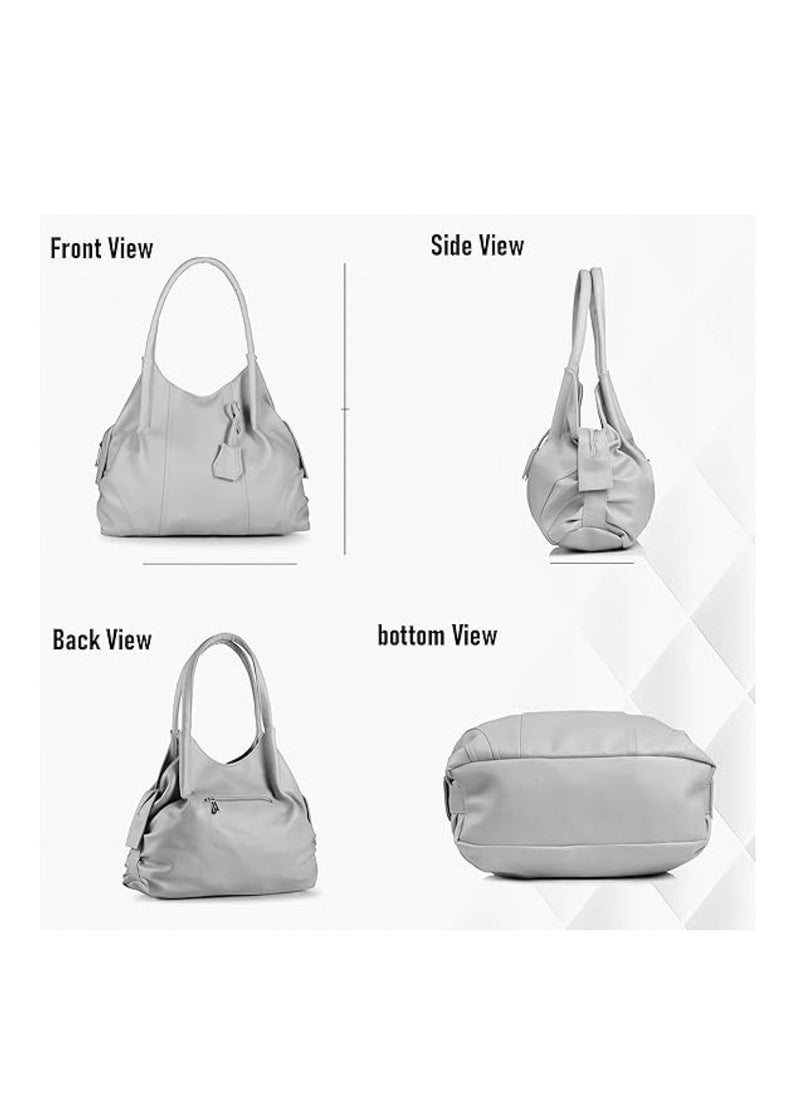 Fostelo Women's Jane Handbag (FSB-946) Grey  - Image 2
