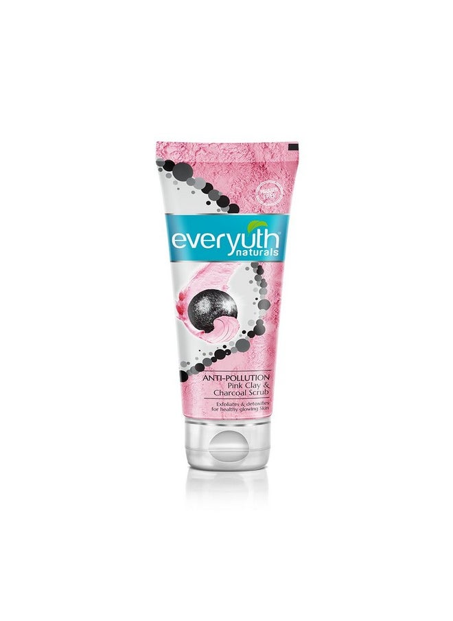 Everyuth - Naturals Anti Pollution Pink Clay & Charcoal Scrub 50G - Image 1