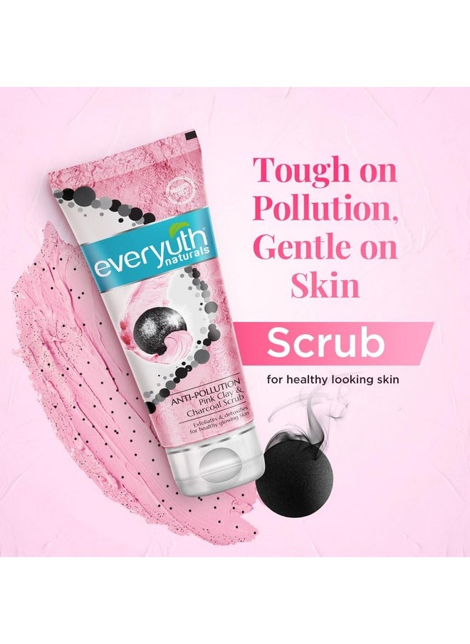 Everyuth - Naturals Anti Pollution Pink Clay & Charcoal Scrub 50G - Image 1