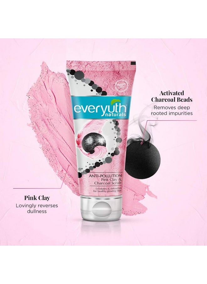 Everyuth - Naturals Anti Pollution Pink Clay & Charcoal Scrub 50G - Image 1