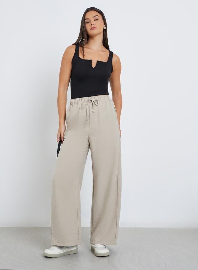 Styli Women Black Square Neck Ribbed Fitted Top - Image 2