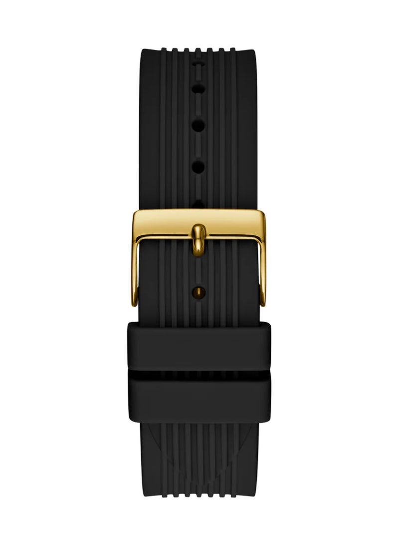 GUESS Men's Rubber Chronograph Wrist Watch GW0030L2 - 39 mm - Black - Image 4