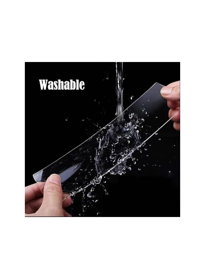 PROMASS Reusable Nano Tape – Double-Sided Adhesive Gel Tape (3.6 ft / 1.1 m) Washable, Removable, and Transparent for Multi-Purpose Use Perfect for Photos, Kitchen, Office, Living Room, and Tools  - Image 2