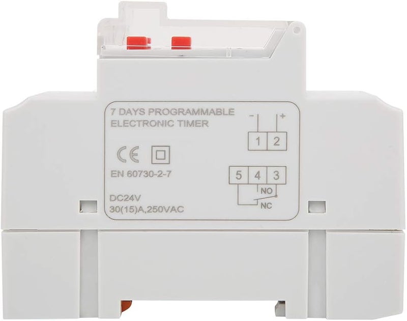 Programmable Digital Timer Switch 30A 24V DC LCD Display Weekly Control Relay - Image 3
