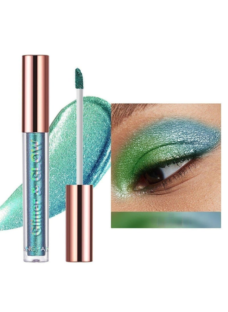 LANGMANNI ظلال عيون سائلة لامعة من لانغماني - ظلال عيون متغيرة اللون ب10 درجات، وحدة واحدة - Image 1