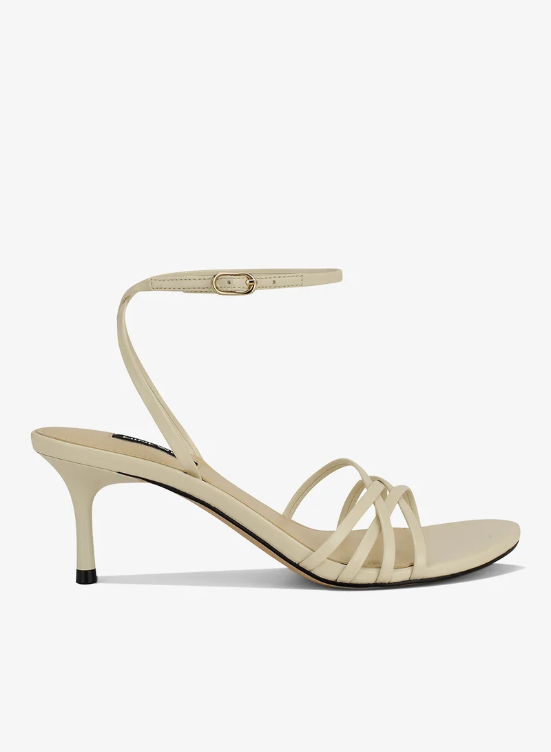 Ankle Strap Mid Heel Sandals
