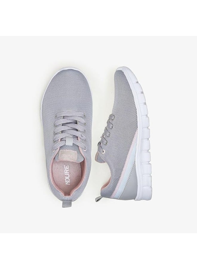 نديور أحذية نسائية من NDURE مع نعل مبطن | خفيفة الوزن | للجري | للمشي | تدريب الصالة الرياضية | الركض | مريحة وأنيقة | قابلة للتهوية | حذاء كاجوال سهل الارتداء للأولاد - Image 4