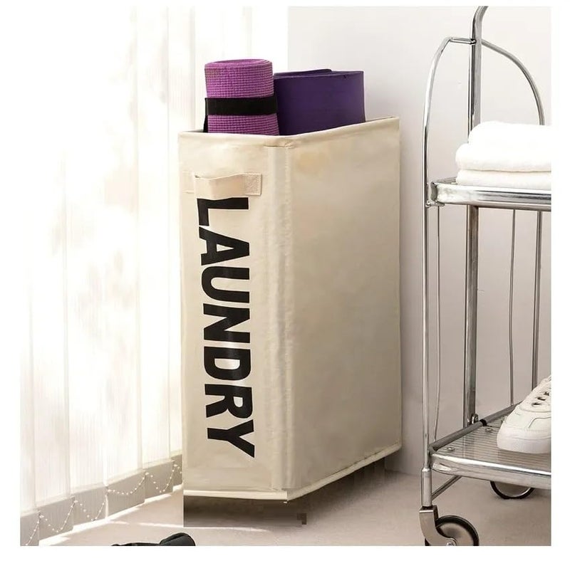 FYCAN Laundry Foldable Basket Clothes Storage Bags Large Capacity Foldable Dustproof Lightweight Storage Dirty Clothes Bathroom Oxford fabric Waterproof and durable with Carrying HandleMulti - Image 5