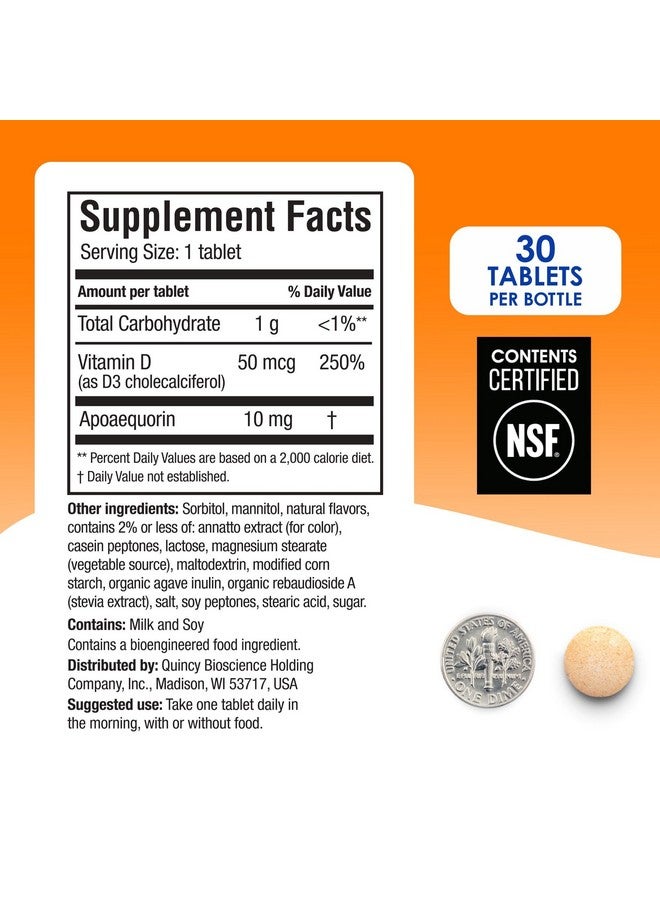 Prevagen Regular Strength 10mg, 30 Chewables |Orange - 2 Pack| with Apoaequorin & Vitamin D & Prevagen 7-Day Pill Minder - Image 3