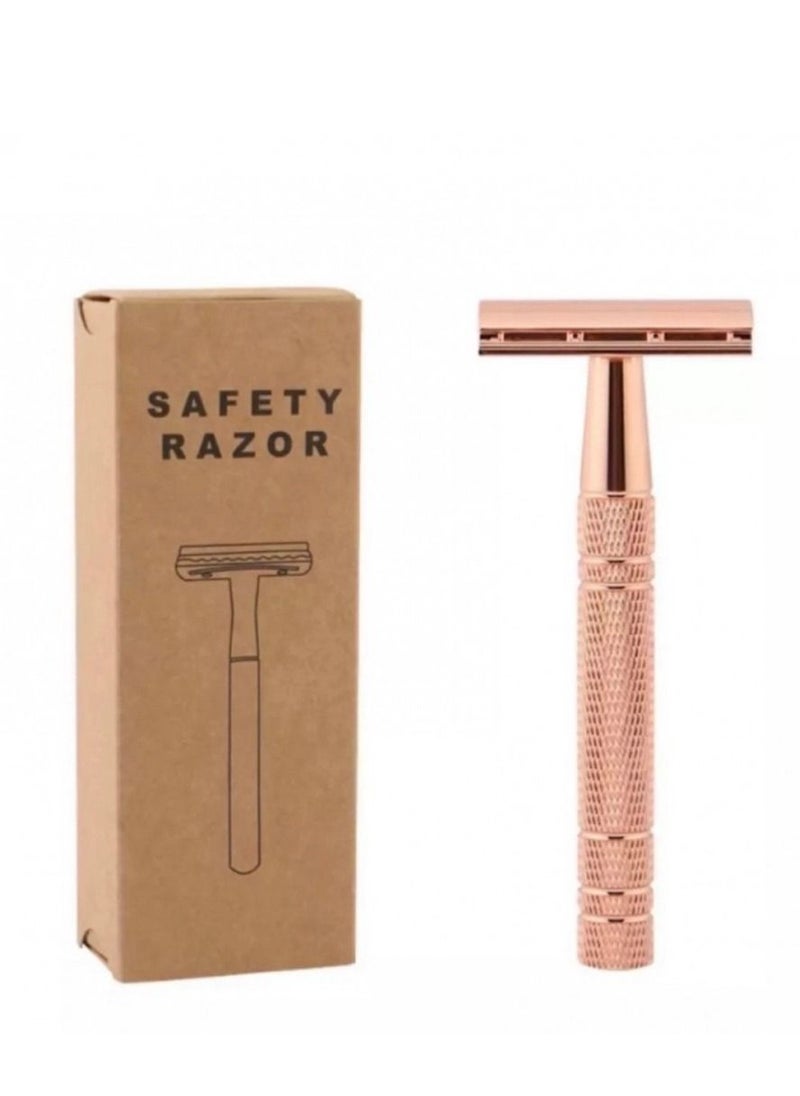 Feather Safety Razor Safety Razor For Unisex, Professional And Safing with 5 Razor Blades  - Image 1