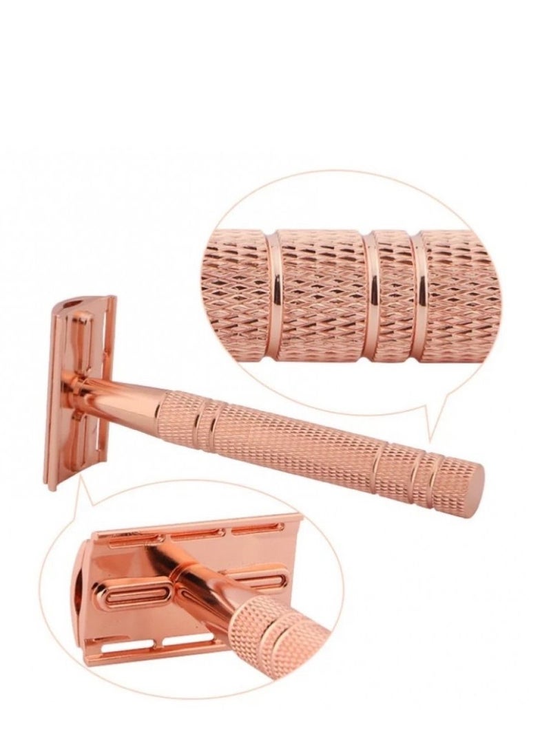 Feather Safety Razor Safety Razor For Unisex, Professional And Safing with 5 Razor Blades  - Image 2
