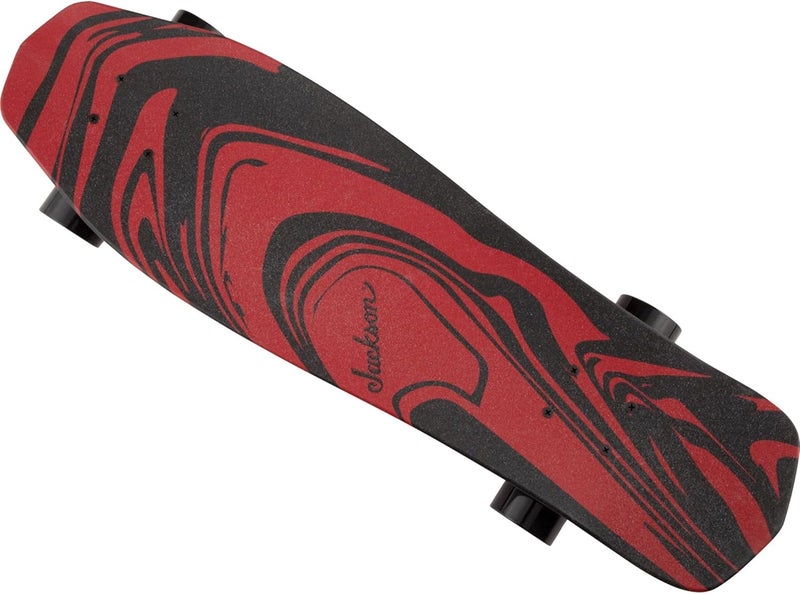 Jackson لوح تزلج جاكسون باللونين الأحمر والأسود مع دوامات - Image 1