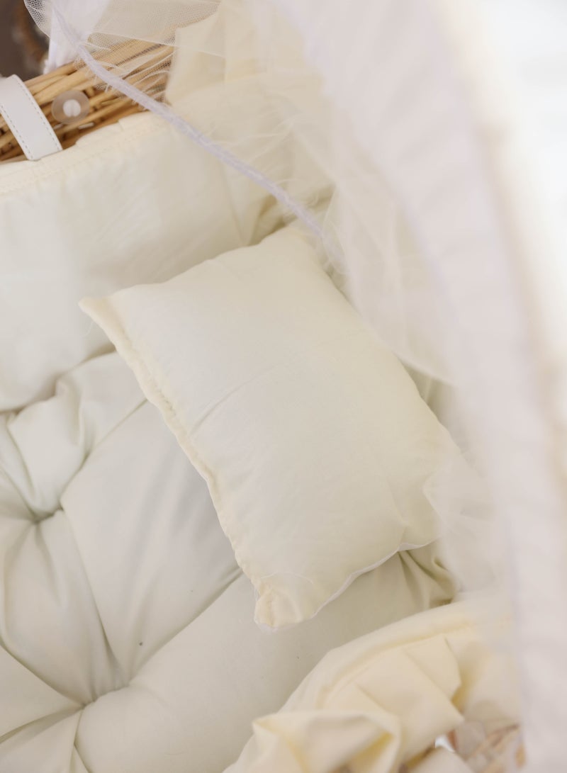 لحظة مرح مهد سلة موسى مع حامل خشبي قابل للطي - Image 3