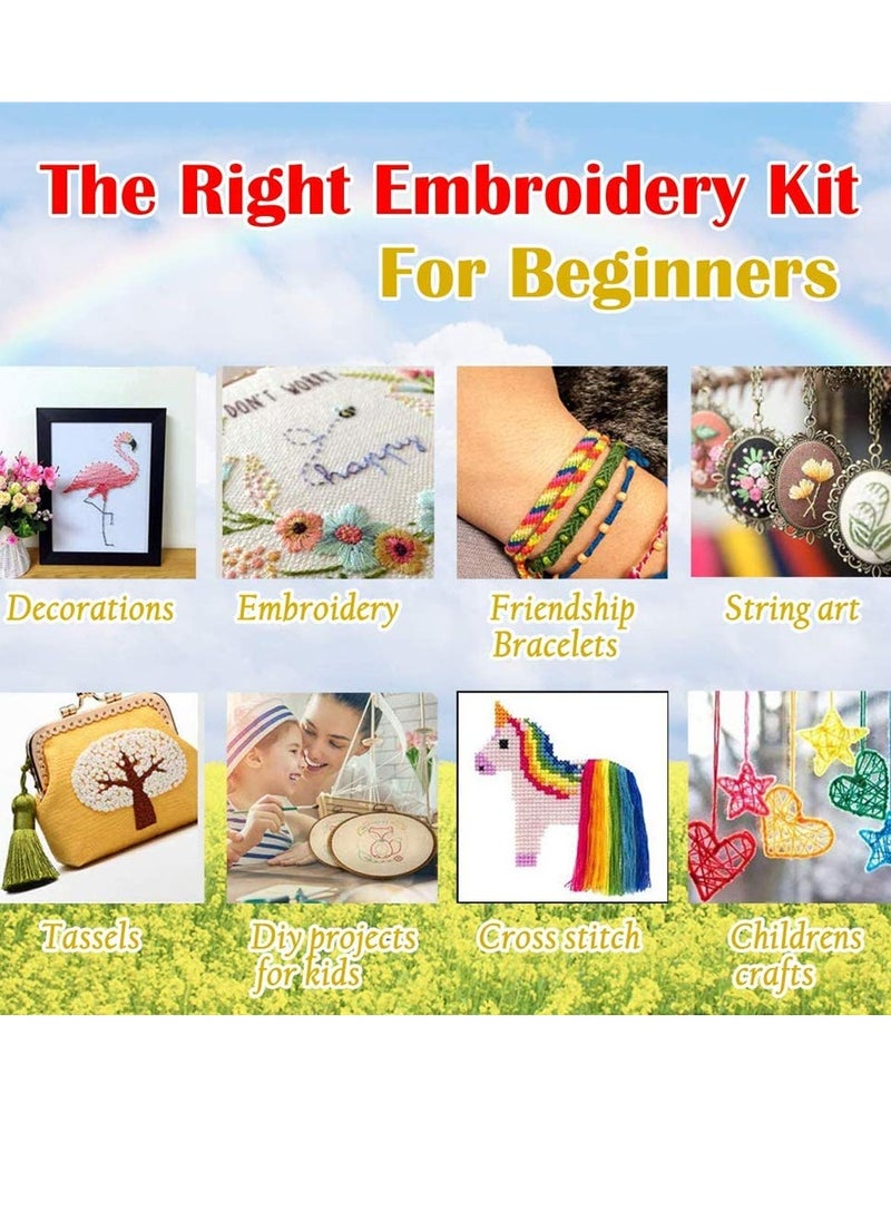 Generic - Friendship Bracelet Making Kit For Girls Embroidery Floss Color 50 Skeins Per Pack Cross Stitch Threads Friendship Bracelets Floss Crafts Floss - Image 1