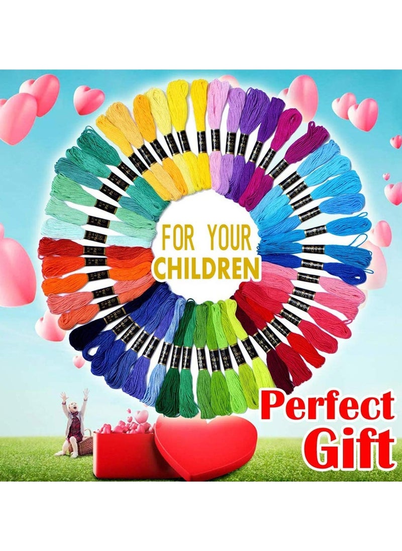 Generic - Friendship Bracelet Making Kit For Girls Embroidery Floss Color 50 Skeins Per Pack Cross Stitch Threads Friendship Bracelets Floss Crafts Floss - Image 1
