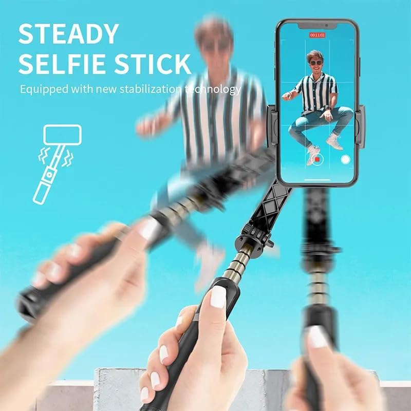 WISTAR Gimbal Stabilizer for Smartphone with Extendable Bluetooth Selfie Stick and Tripod, Multifunction Remote 360 Degree Automatic Rotation, for iPhone/Android Q08 - Image 2