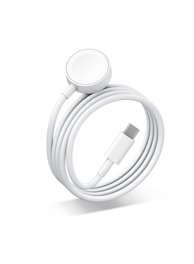 Fast Charging USB C Watch Charger Cord Compatible for Apple Watch, Magnetic Charging Cable Compatible for Series 11/10/9/8/7/Ultra/Ultra2/SE2/6/5/4/3/2/1/SE1, Type C Cord, 1M - Image 1