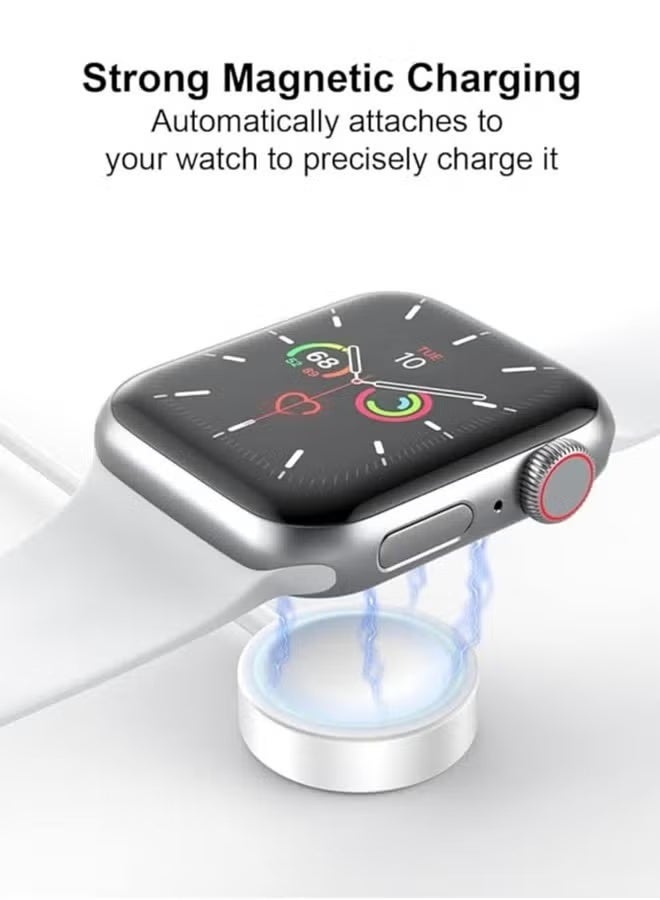 Fast Charging USB C Watch Charger Cord Compatible for Apple Watch, Magnetic Charging Cable Compatible for Series 11/10/9/8/7/Ultra/Ultra2/SE2/6/5/4/3/2/1/SE1, Type C Cord, 1M - Image 5