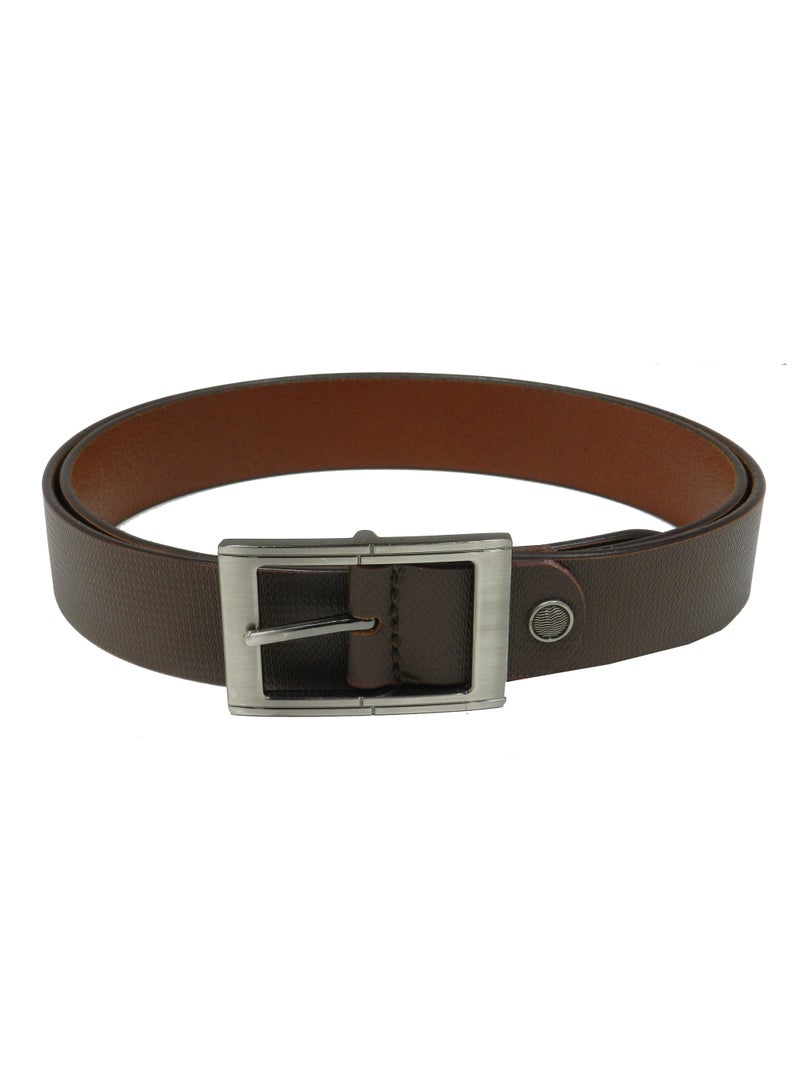 LAVERI LEATHER GENUINE LEATHER 35MM FORMAL AND CASUAL BROWN BELT FOR MENS 35MM - Image 2