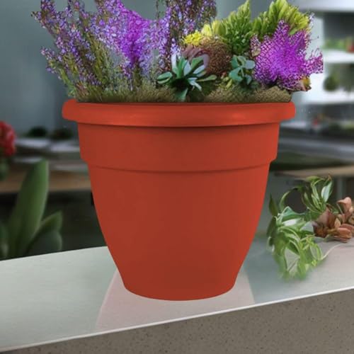IMAGINEA Set of 6 Pots for Plants | 18 Inch Flower Pot | Lightweight | Indoor and Outdoor Big SizeFlower Pot |for Home/Office/Table/Garden/Balcony Decoration | Geometric - Image 5