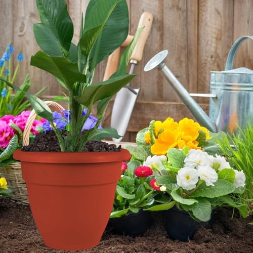 IMAGINEA Set of 6 Pots for Plants | 18 Inch Flower Pot | Lightweight | Indoor and Outdoor Big SizeFlower Pot |for Home/Office/Table/Garden/Balcony Decoration | Geometric - Image 4