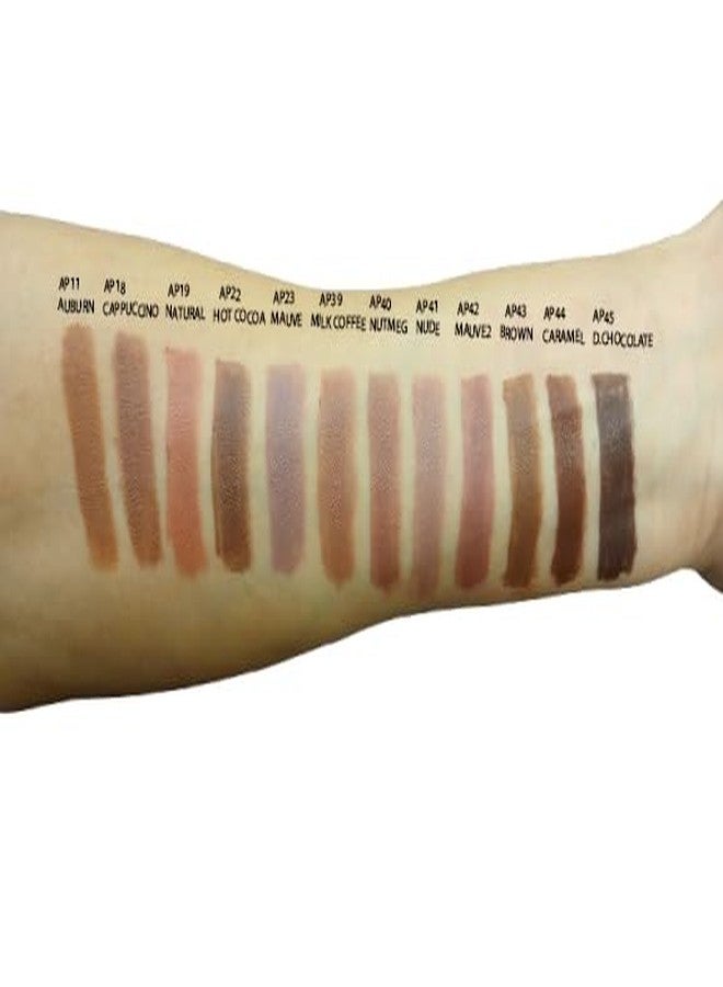 نابي قلم تحديد شفاه نابي قابل للسحب ومقاوم للماء، مقاوم للتلطخ، يدوم طويلاً، مكياج احترافي للشفاه الحساسة، عبوة من 12 لونًا متنوعًا (درجة اللون البني، 5) - Image 3