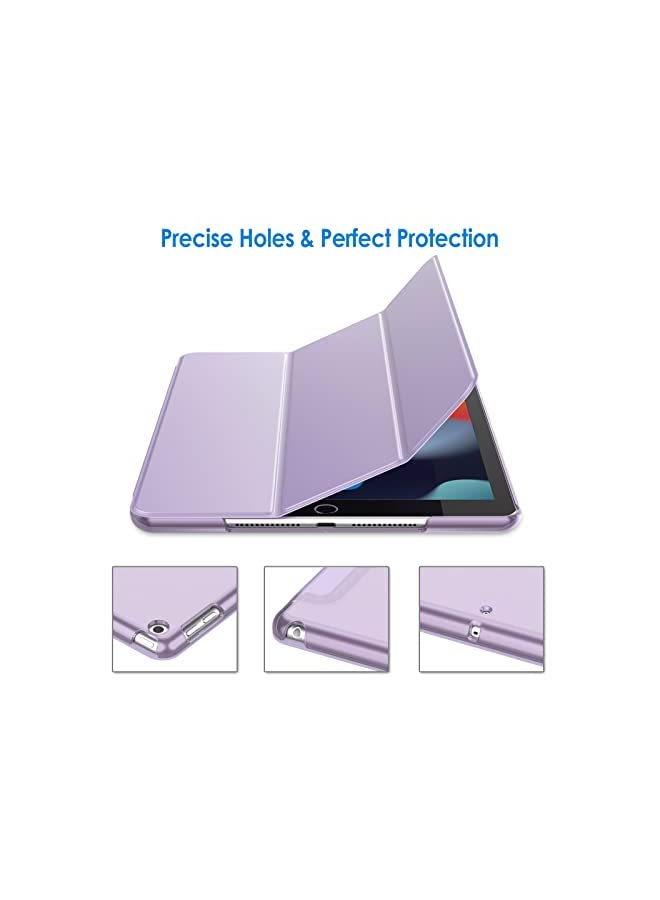 Jetech حافظة آيباد 10.2 بوصة (موديل 2021/2020/2019، الجيل 9/8/7)، غطاء تنبيه/نوم تلقائي (بنفسجي فاتح) - Image 2