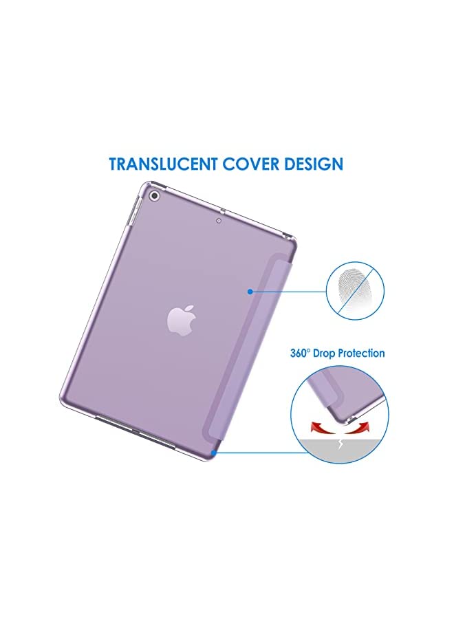 Jetech حافظة آيباد 10.2 بوصة (موديل 2021/2020/2019، الجيل 9/8/7)، غطاء تنبيه/نوم تلقائي (بنفسجي فاتح) - Image 3
