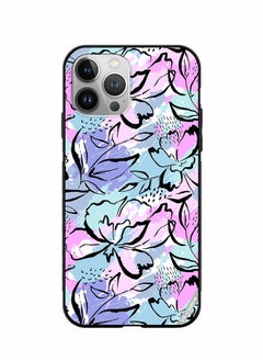 Protective Case Cover For Apple iPhone 12 Pro Max Abstract Flowers Print Design Multicolour