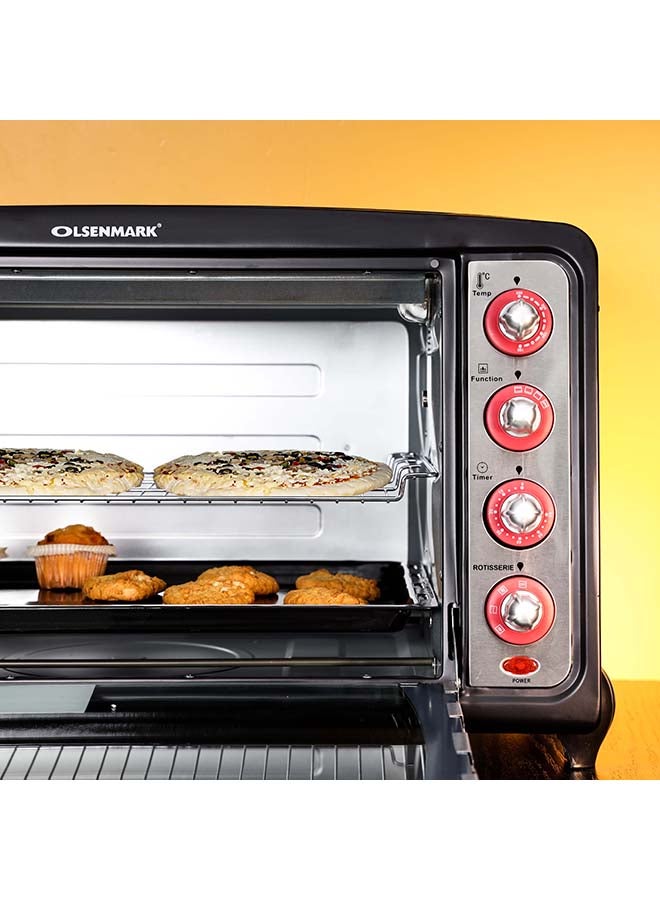 Olsenmark Electric Oven With Convection And Rotisserie 80 L 2800 W OMO2184 Black - Image 3