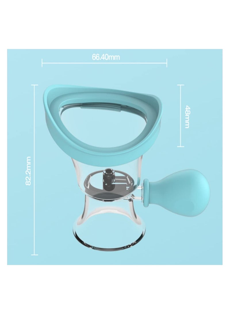 Excefore Eye Wash Cup,Eye Wash Cleaner Kit Silicon Manual Air Pressure Eye Cleaning Cup Tool Effective Eye Rinse Clean Dust Makeup Irritants,Transparent with Storage Container Eye Cup Soothing Tired Eyes - Image 5
