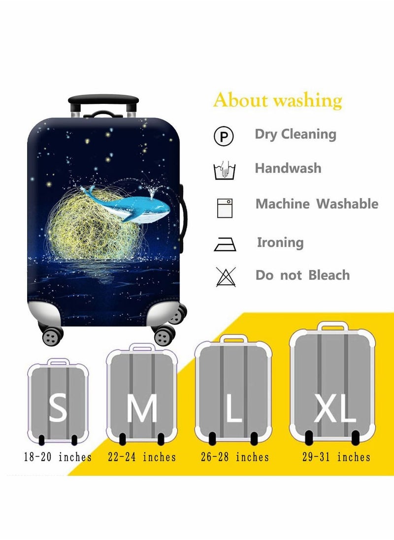 HomarKet Travel Luggage Cover Spandex Suitcase Protector Washable Baggage Covers  - Image 5