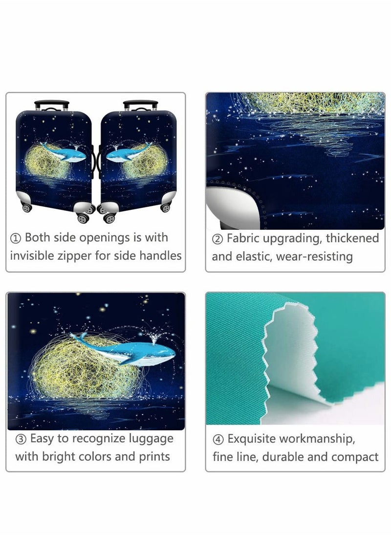 HomarKet Travel Luggage Cover Spandex Suitcase Protector Washable Baggage Covers  - Image 4