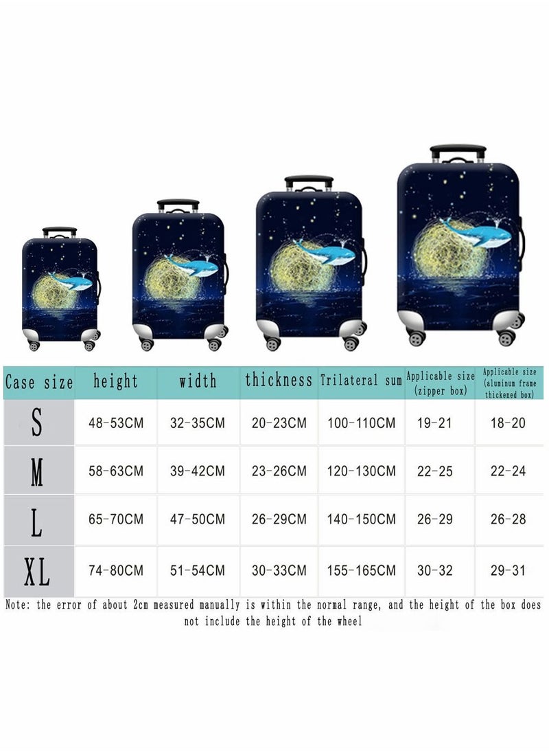 HomarKet Travel Luggage Cover Spandex Suitcase Protector Washable Baggage Covers  - Image 3