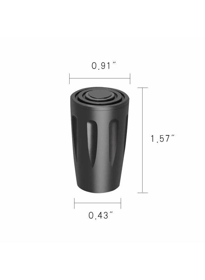 BornFeel Hiking Pole Replacement Tips 16 Pack Rubber Tips for Walking Sticks Tips Trekking Pole Tips Trekking Stick End Protectors - Image 3